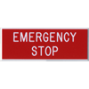 emergency stop label